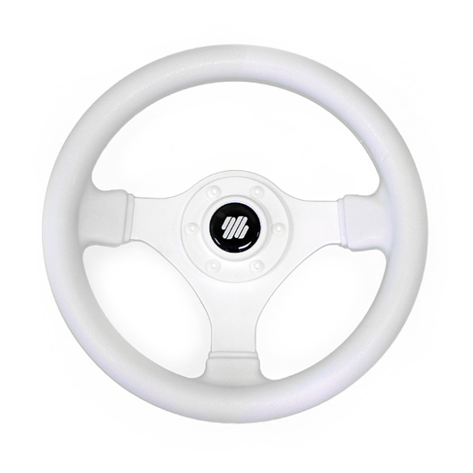 Колесо рулевое Ultraflex 280мм белое ударопрочный термопластик (V.45W)